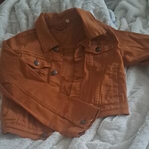 kidpik Rust Jean Jacket for Kids